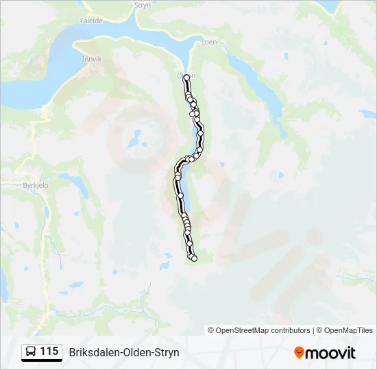 115 Bus Line Map