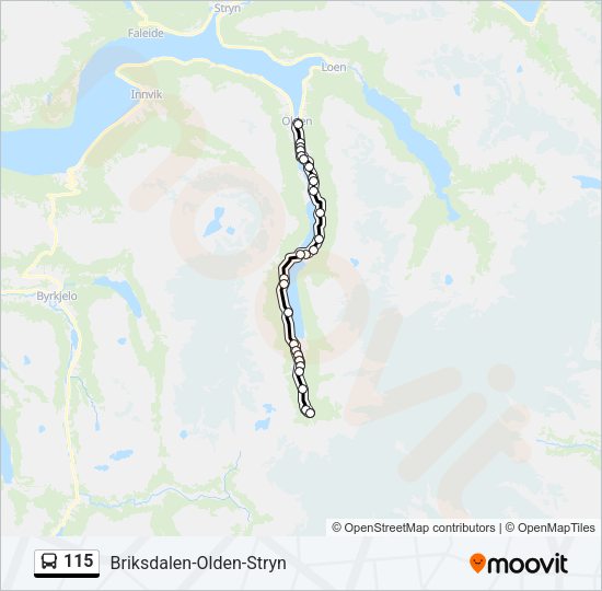 115 Bus Line Map