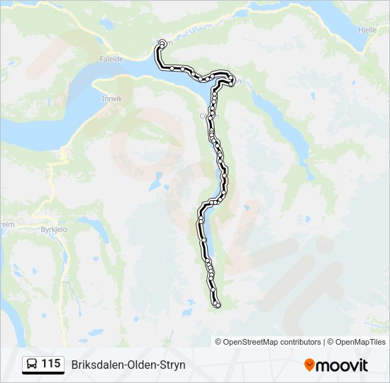 115 Bus Line Map