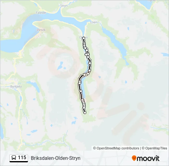 115 Bus Line Map