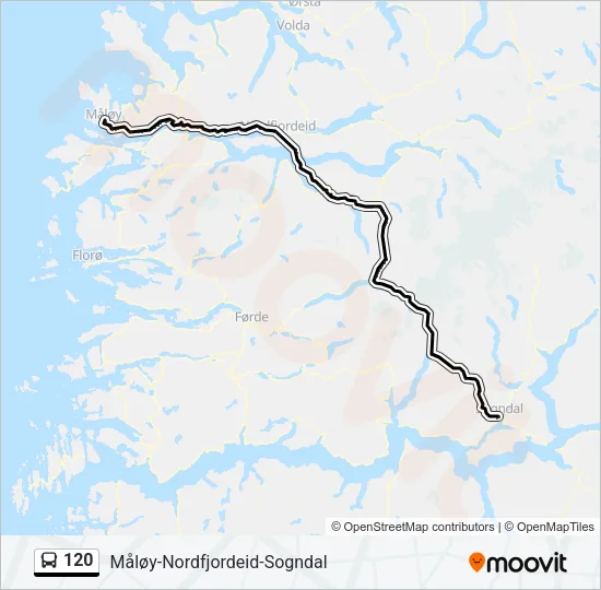 120 Bus Line Map