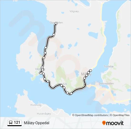 121  Line Map