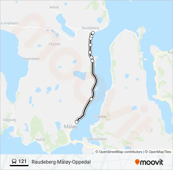 121  Line Map
