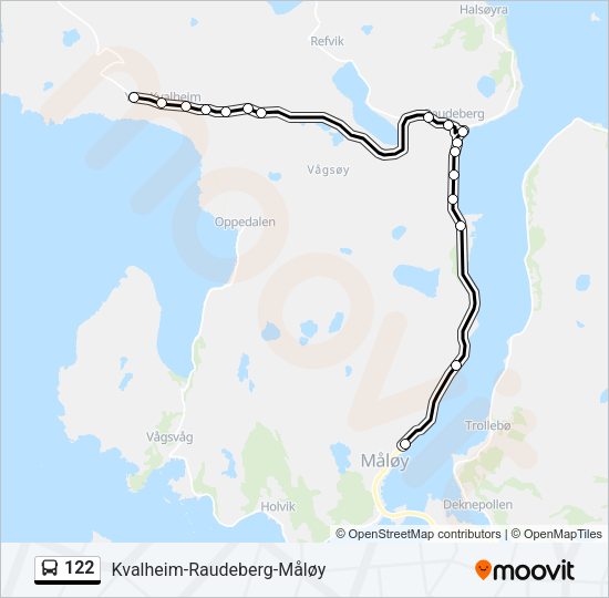 122 Bus Line Map