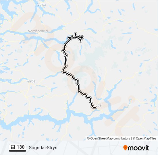 130 Bus Line Map