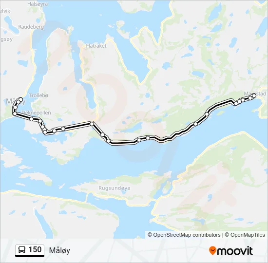 150 Bus Line Map