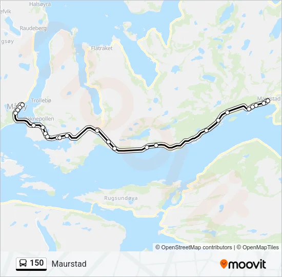 150 Bus Line Map