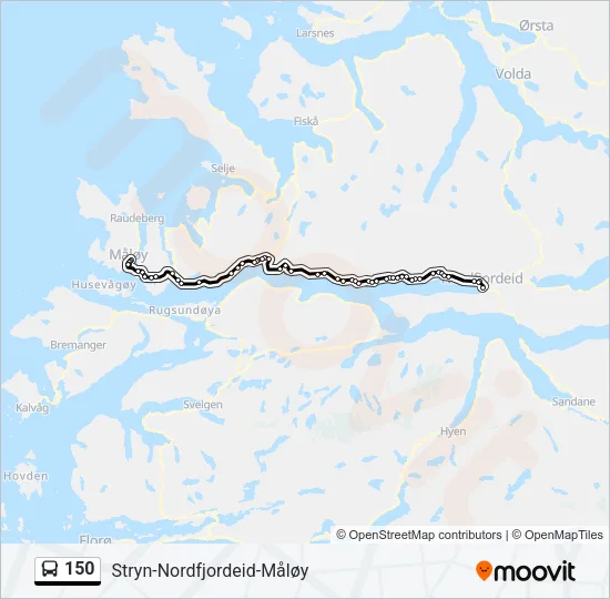 150 Bus Line Map