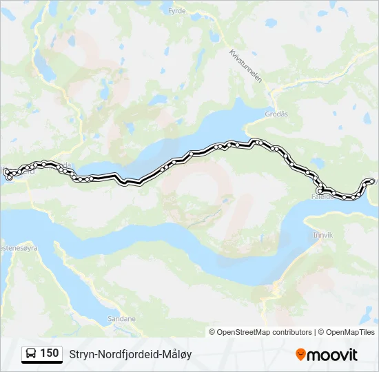150 Bus Line Map