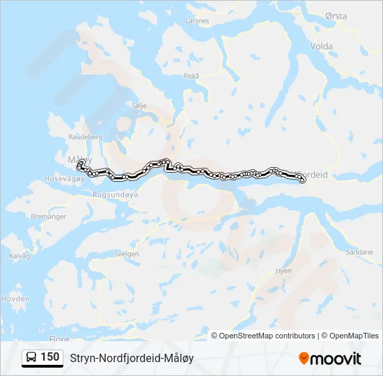 150 Bus Line Map