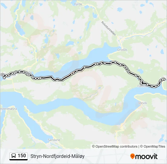 150 Bus Line Map