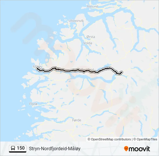 150 Bus Line Map
