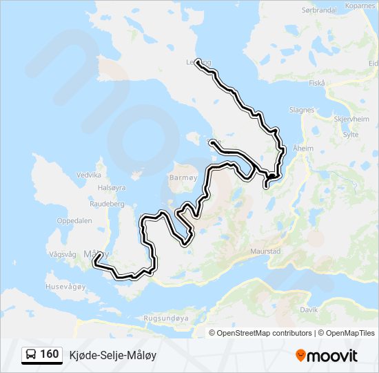 160  Line Map