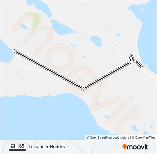 165 Bus Line Map