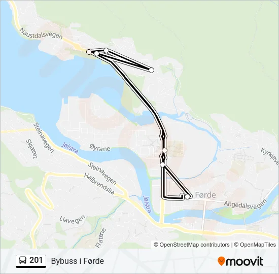 201 Bus Line Map