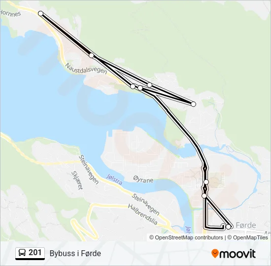 201 Bus Line Map