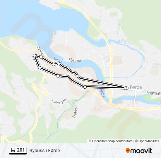 201 bus Line Map