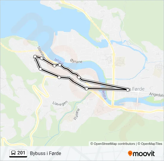 201 Bus Line Map