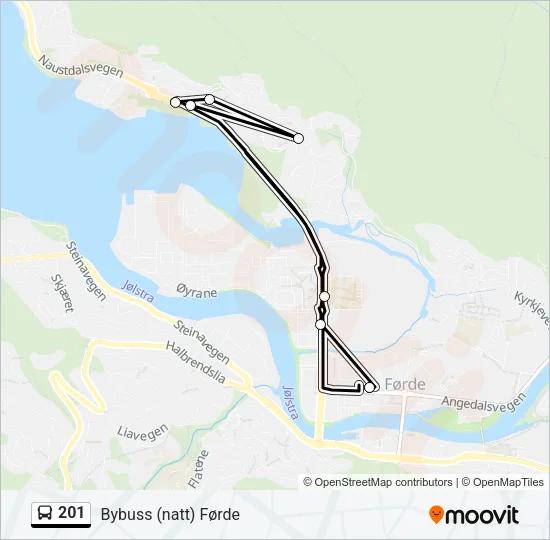 201 Bus Line Map