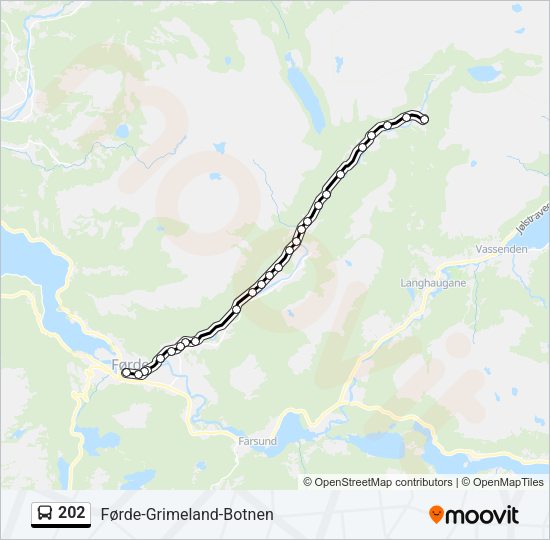 202 Bus Line Map