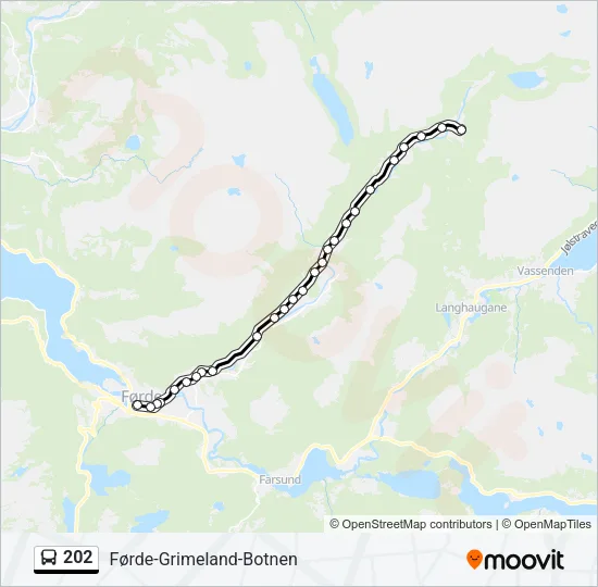 202 Bus Line Map