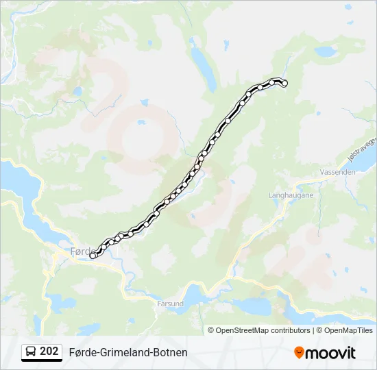 202 Bus Line Map