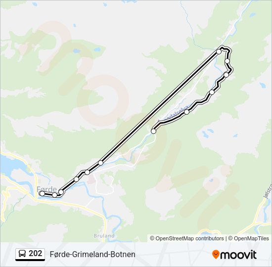 202 Bus Line Map