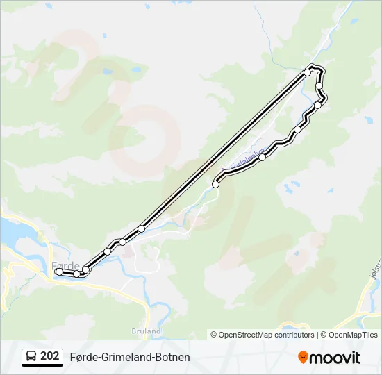 202 Bus Line Map