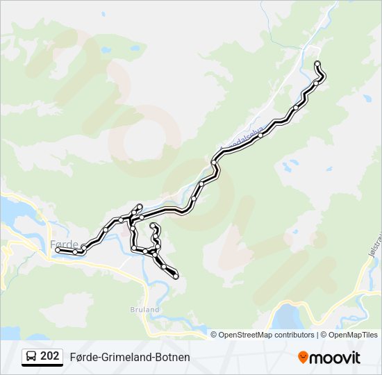 202 Bus Line Map
