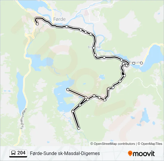 204  Line Map