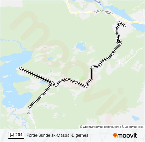 204  Line Map