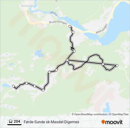 204  Line Map