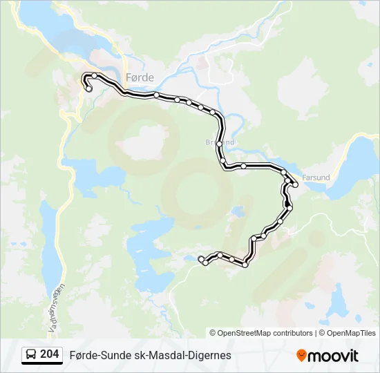 204  Line Map
