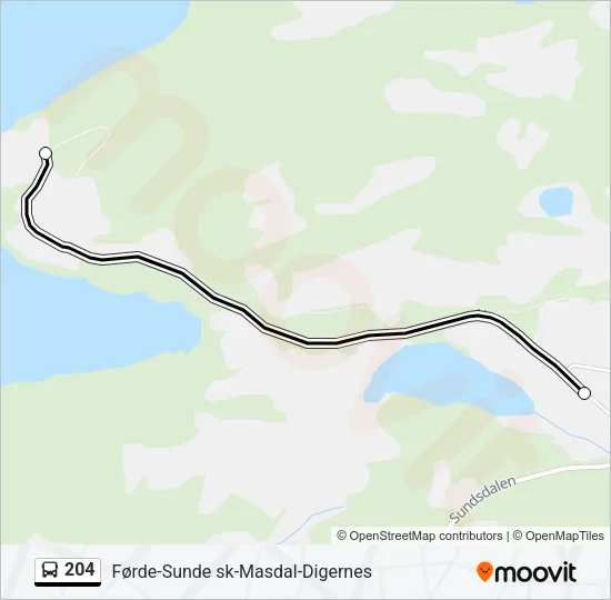 204  Line Map