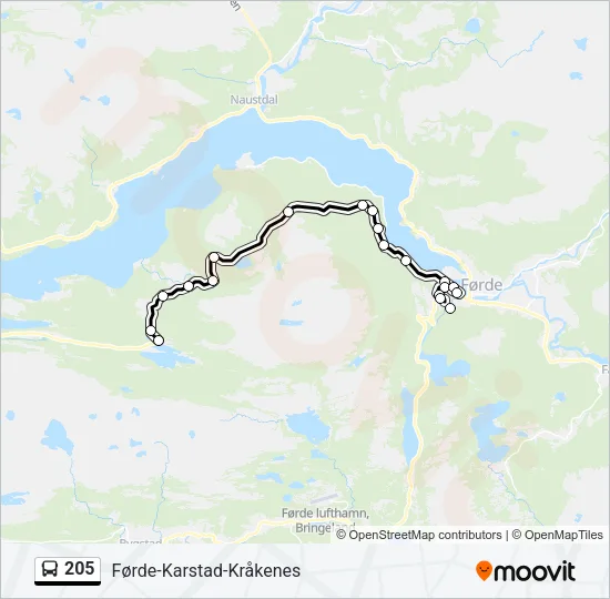 205  Line Map