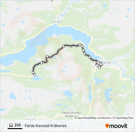 205  Line Map