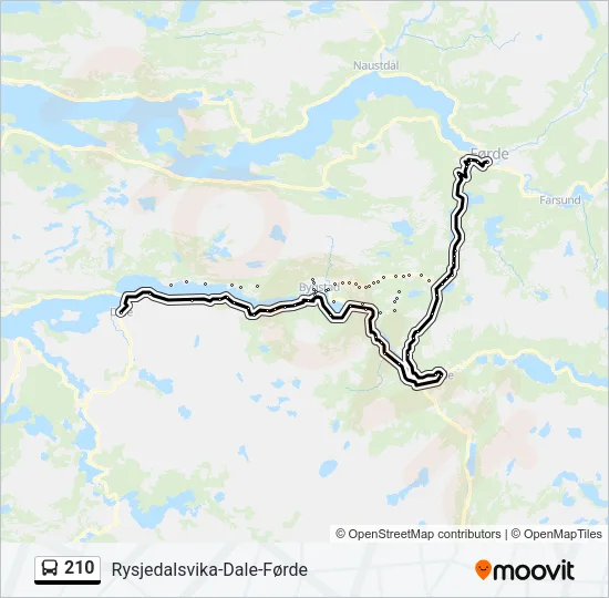 210 Bus Line Map