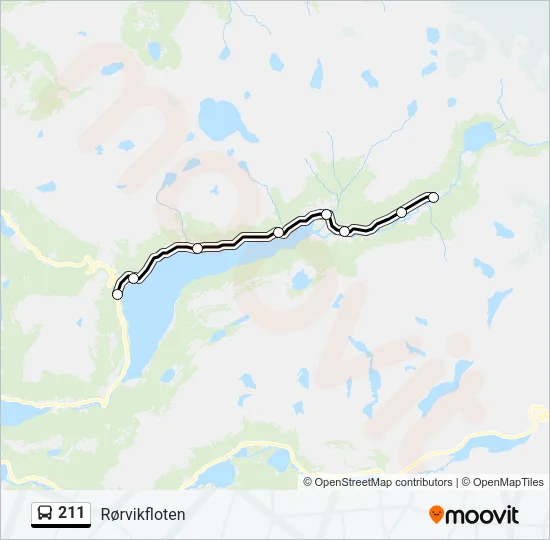 211 Bus Line Map