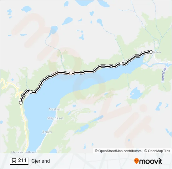 211 Bus Line Map