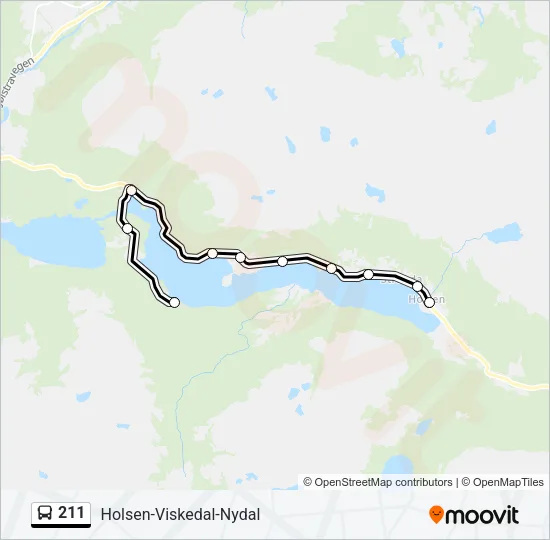 211 Bus Line Map