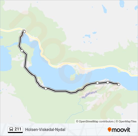 211 Bus Line Map