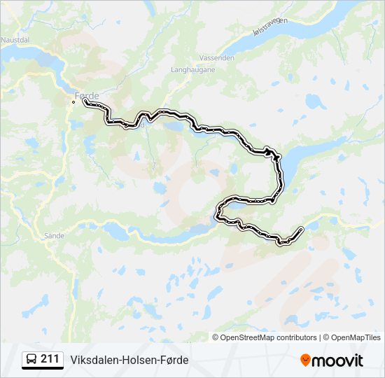 211 Bus Line Map