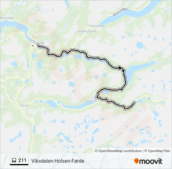 211 Bus Line Map