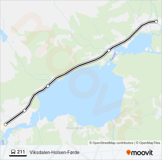 211 Bus Line Map