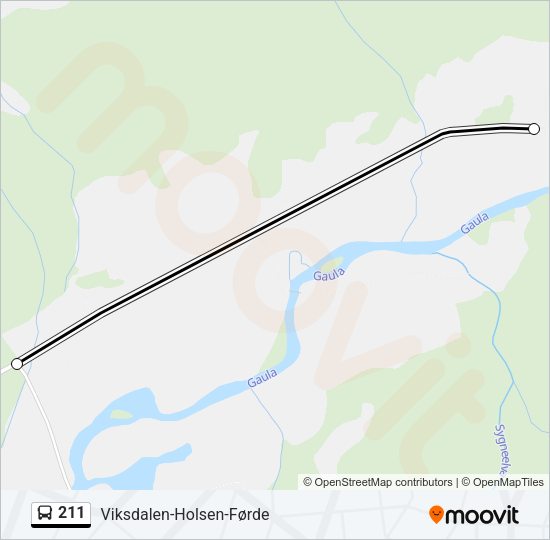 211 Bus Line Map