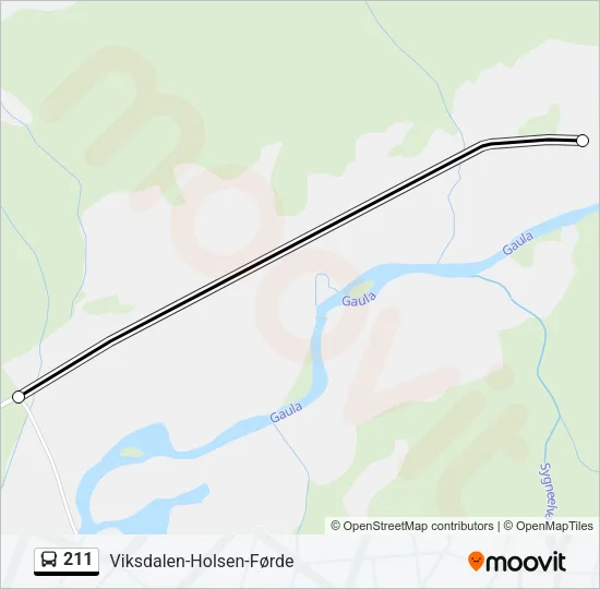 211 Bus Line Map