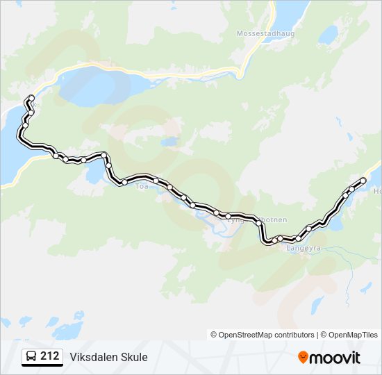 212 Bus Line Map
