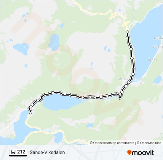 212 Bus Line Map