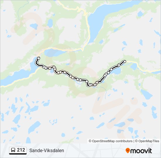 212 Bus Line Map