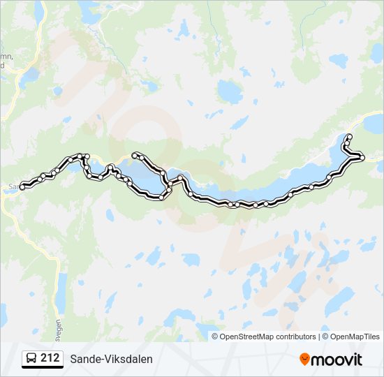 212 Bus Line Map